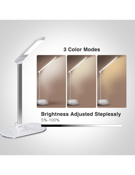 Lámpara de Escritorio LED L SHY-U L con Carga Inalámbrica 10W