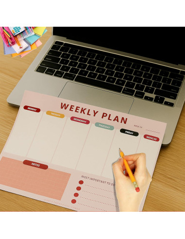 Bloc de Notas Semanal Simple Purposeful Living 50 Hojas 16.5x22.8cm