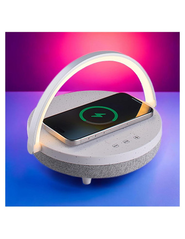 Lámpara de Noche LED BELMAK T11 con Cargador Inalámbrico 6 en 1