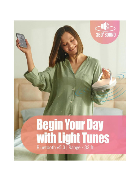 Lámpara de Noche LED BELMAK T11 con Cargador Inalámbrico 6 en 1