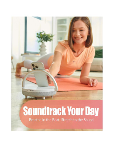 Lámpara de Noche LED BELMAK T11 con Cargador Inalámbrico 6 en 1