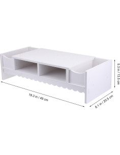 Soporte para Monitor STOBOK con Cajón Organizador 49x20.5 cm 2
