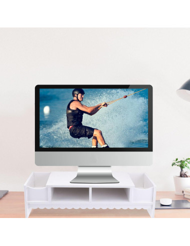 Soporte para Monitor STOBOK con Cajón Organizador 49x20.5 cm