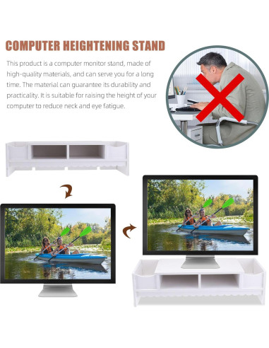 Soporte para Monitor STOBOK con Cajón Organizador 49x20.5 cm