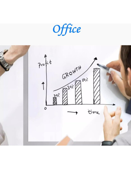 Etiqueta de Pizarra Blanca Autoadhesiva TAKSDAI 91x152 cm