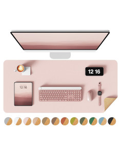 Almohadilla de Escritorio Doble Cara YSAGi 80x40cm Rosa Corcho