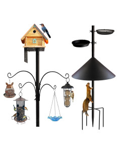 Poste para Comederos de Aves DreiPanda 233.68 cm con Baffle