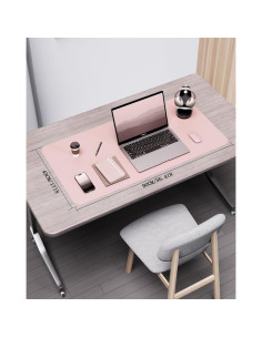 Almohadilla de Escritorio Doble Cara YSAGi 80x40cm Rosa Corcho 2