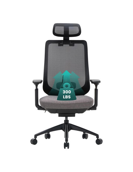 Silla de Oficina Ergonómica COLAMY XK01 con Soporte Lumbar y Reposacabezas Ajustable