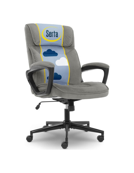 Silla de Oficina Ejecutiva Serta Hannah Ergonómica Negra/Gris