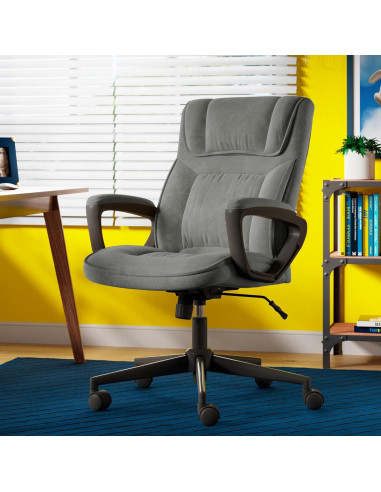 Silla de Oficina Ejecutiva Serta Hannah Ergonómica Negra/Gris