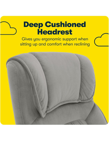 Silla de Oficina Ejecutiva Serta Hannah Ergonómica Negra/Gris