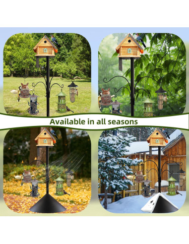 Poste para Comederos de Aves DreiPanda 233.68 cm con Baffle