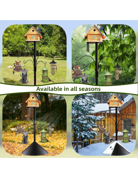 Poste para Comederos de Aves DreiPanda 233.68 cm con Baffle