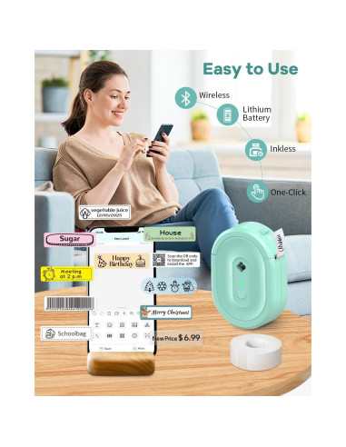 Impresora Térmica Bluetooth Anycash N12 Portátil 203 DPI