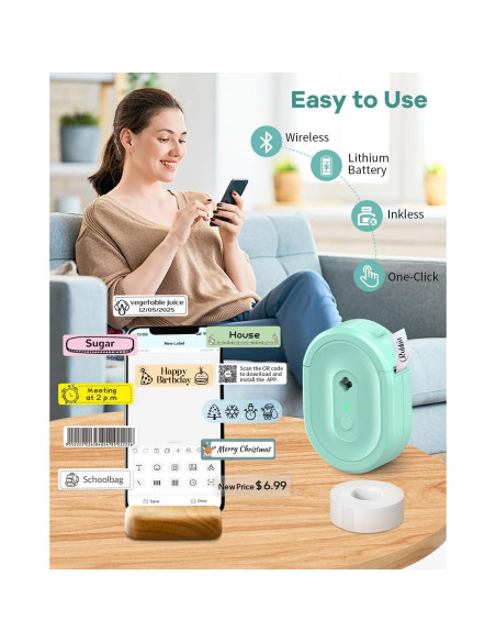 Impresora Térmica Bluetooth Anycash N12 Portátil 203 DPI