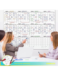 Calendario de Pared Grande Scribbledo 121.92x91.44cm 2024 2
