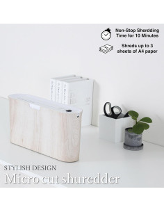 Destructora de papel Asmix S07WD micro corte 2 hojas 2