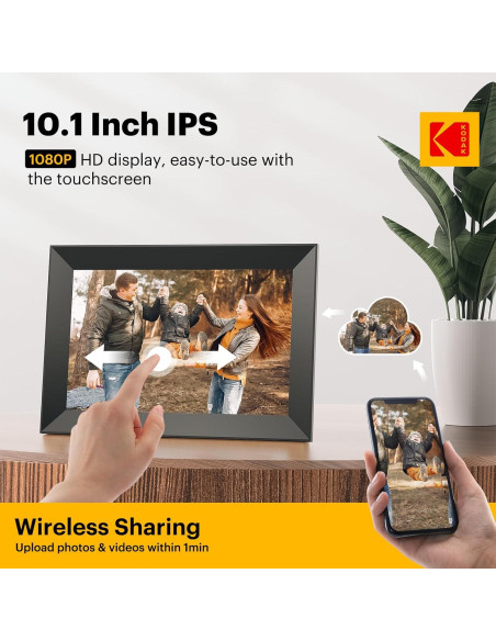 KODAK Marco Digital de Fotos WiFi 10.1" HD 32GB Negro