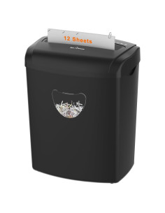 Destructora de papel cruzado P-4 Suntiko 12 hojas 21L