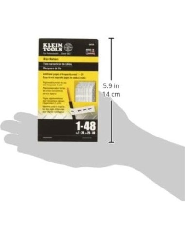 Libro de Marcadores de Cables Klein Tools 56250 - 1-48