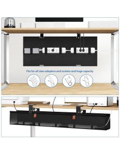 Organizador de Cables Zilink 76.2 cm Bajo Escritorio Sin Perforación 2