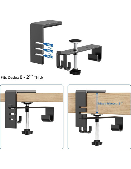 Organizador de Cables Zilink 76.2 cm Bajo Escritorio Sin Perforación