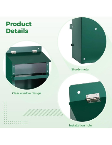 Comedero para Ardillas Anjetan con Techo Impermeable y Bandeja Extraíble