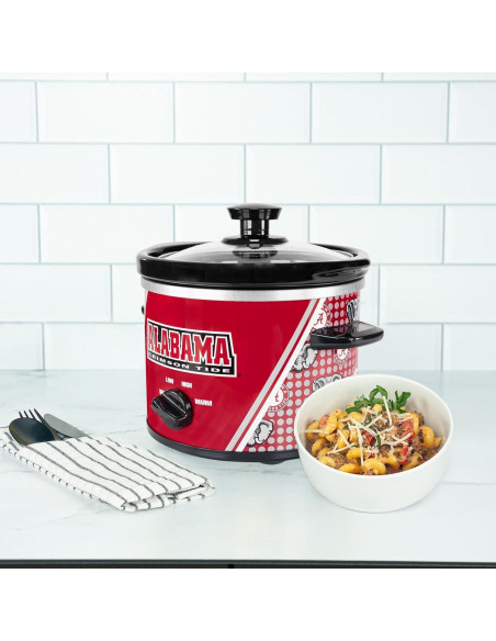 Olla de Cocción Lenta Uncanny Brands 1.89L Alabama Crimson Tide