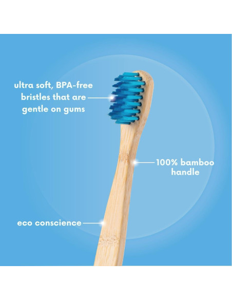 Cepillos de Dientes de Bambú The Humble Co. 5pk Cerdas Suaves
