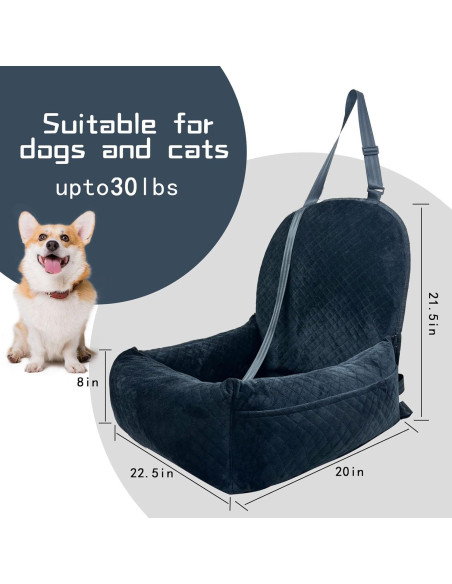 Asiento Elevador para Perros YSYFHG Mediano Negro - Cama de Viaje