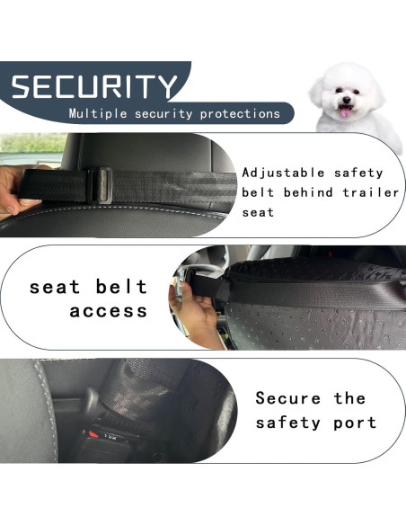 Asiento Elevador para Perros YSYFHG Mediano Negro - Cama de Viaje