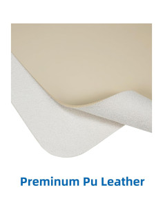 Alfombrilla de Escritorio Antideslizante AFIING Beige 122x43 cm 2