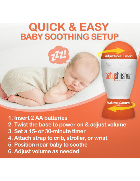 Baby Shusher Máquina de Sonido Portátil - 3 Unidades