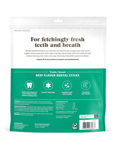 Palitos Dentales Sabor Carne Wonder Bound para Perros Grandes 40 Unidades 2