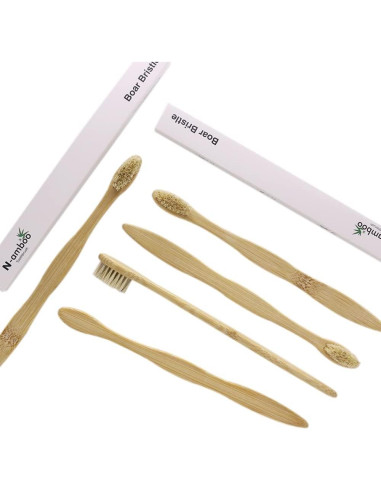 Cepillo de Dientes Ecológico N-amboo 8 Piezas Biodegradables