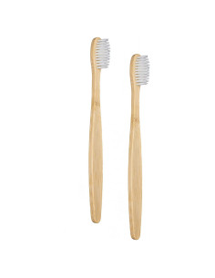 Cepillos de Dientes de Bambú SEVENHEAD 2 Pcs Cerdas Suaves