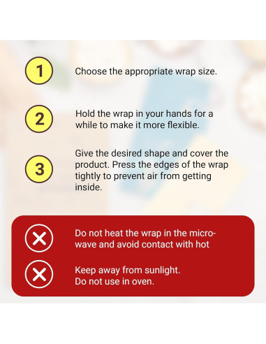 Envolturas Reutilizables de Cera de Soja EZGOODZ - Pack de 3