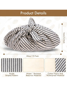 Bolsas de Pan de Cera de Abeja Yeload - 2 Piezas 35.56 cm 2