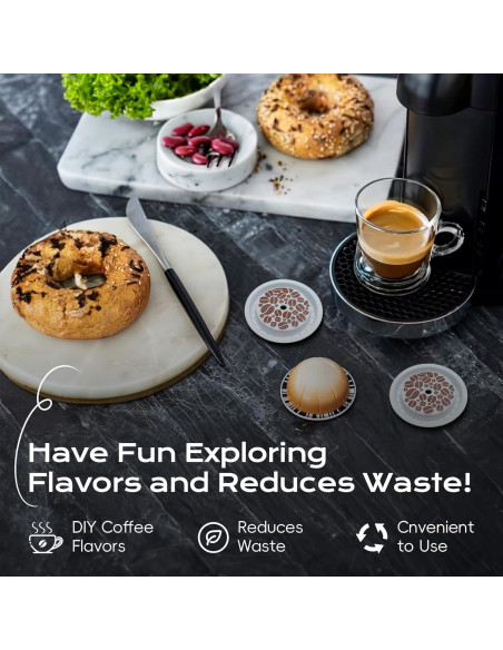 Tapa Reutilizable para Cápsulas Nespresso Vertuo SWEETDEER - 4 Pcs Silicona