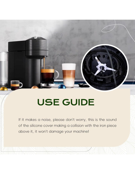 Tapa Reutilizable para Cápsulas Nespresso Vertuo SWEETDEER - 4 Pcs Silicona