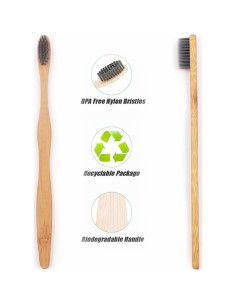 Juego de Cepillos de Dientes de Bambú H&H Pets - 3 Unidades 2