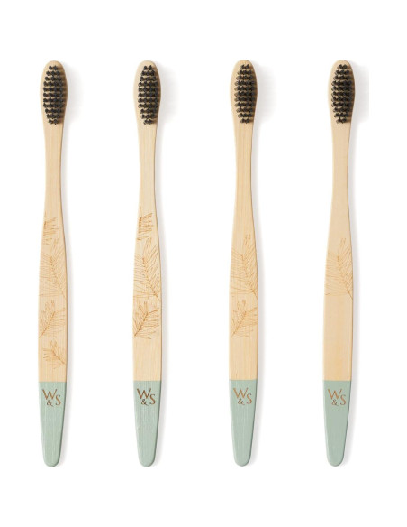 Cepillo de Dientes de Bambú Orgánico Wild & Stone - Medio