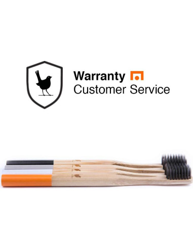 Cepillo de dientes de bambú Native Birds, set de 4 cerdas suaves