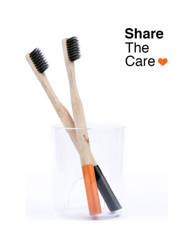 Cepillo de dientes de bambú Native Birds, set de 4 cerdas suaves