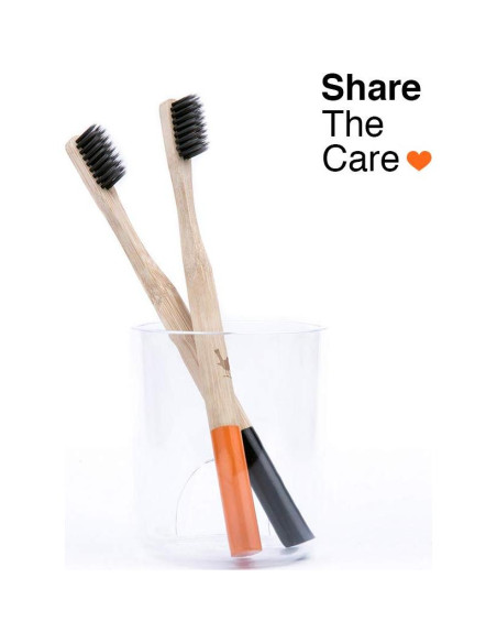 Cepillo de dientes de bambú Native Birds, set de 4 cerdas suaves