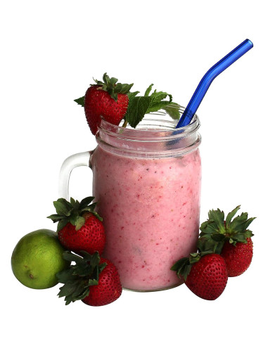 Juego de Popotes de Vidrio Reutilizables PYRAWS 5 Piezas