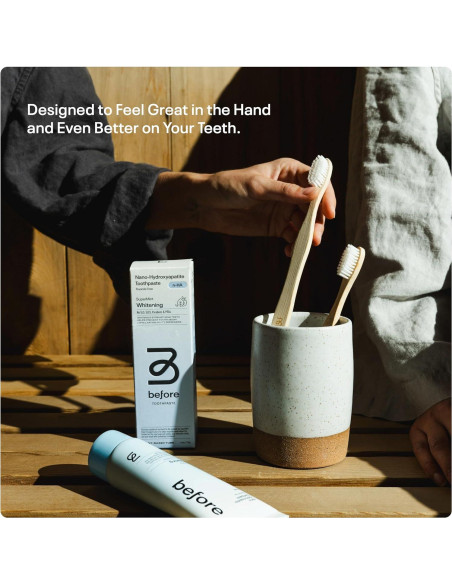 Cepillo de Dientes de Bambú Yantai | 100% Biodegradable | Cerdas Suaves