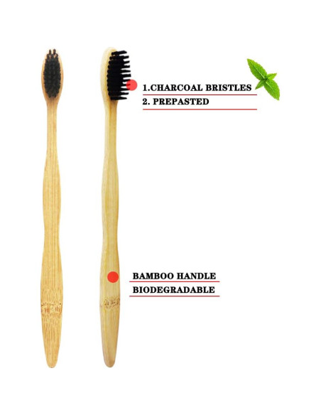 Cepillo de Dientes Desechable Dr-perfect con Pasta de Bambú