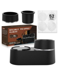 Kit de Recarga para Cápsulas Nespresso Vertuo GARLIFUR 52 Piezas
